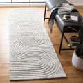 2'3"x16' Grey Wool Runner Rug