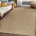 Boho Woven Jute Rug 4'x6' Natural