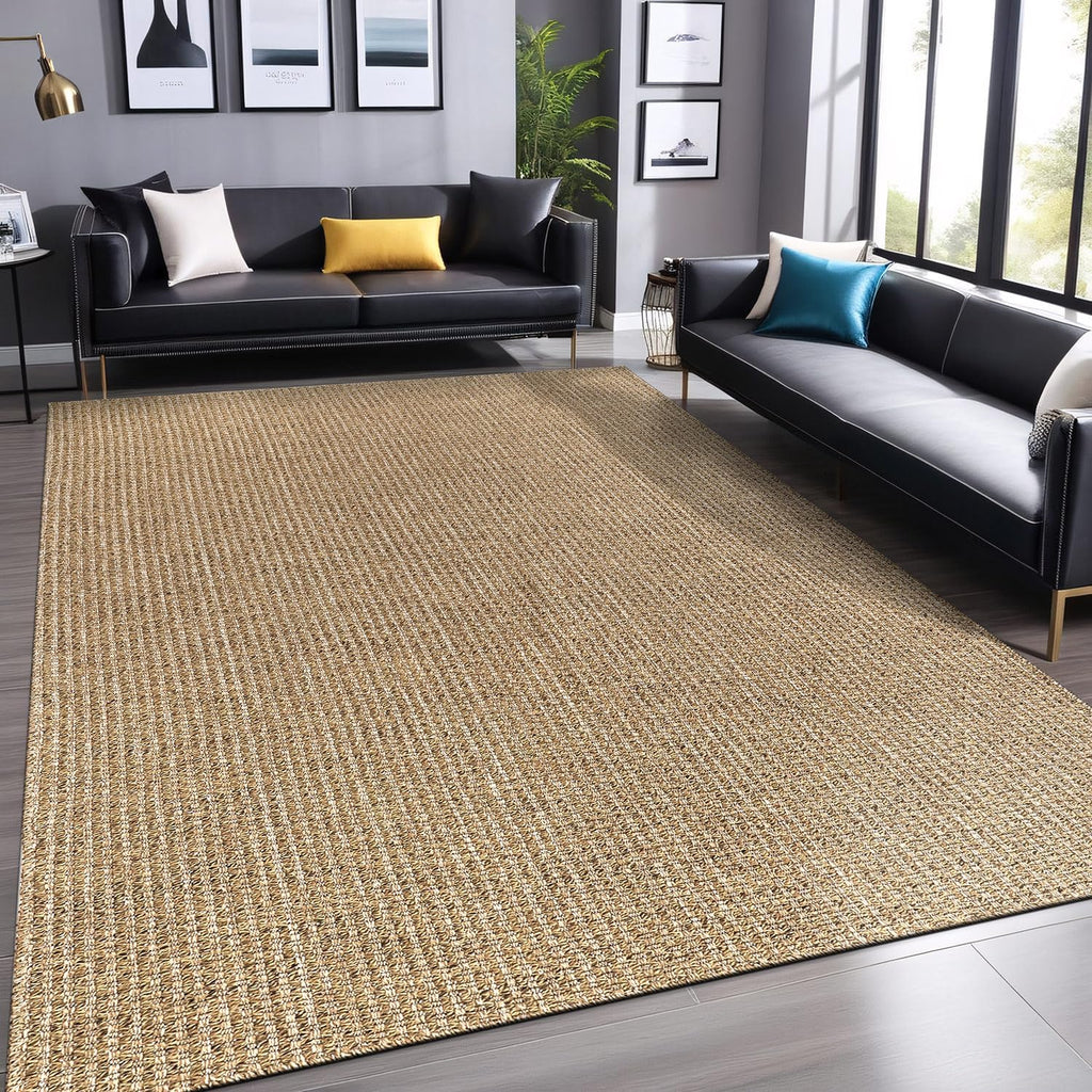 Boho Woven Jute Rug 4'x6' Natural