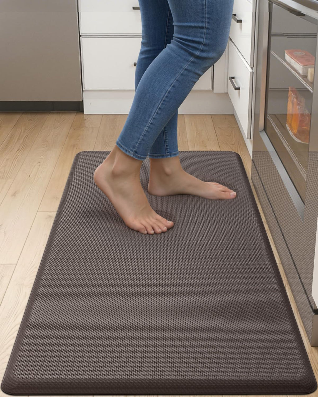 Cushioned Anti‑Fatigue Runner Mat 39x20 Brown