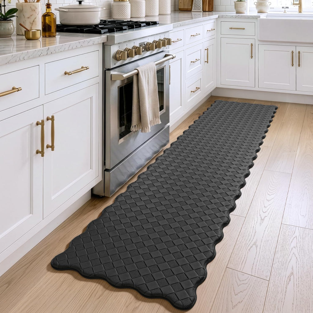 Cushioned Anti‑Fatigue Runner Mat 23x94 Black