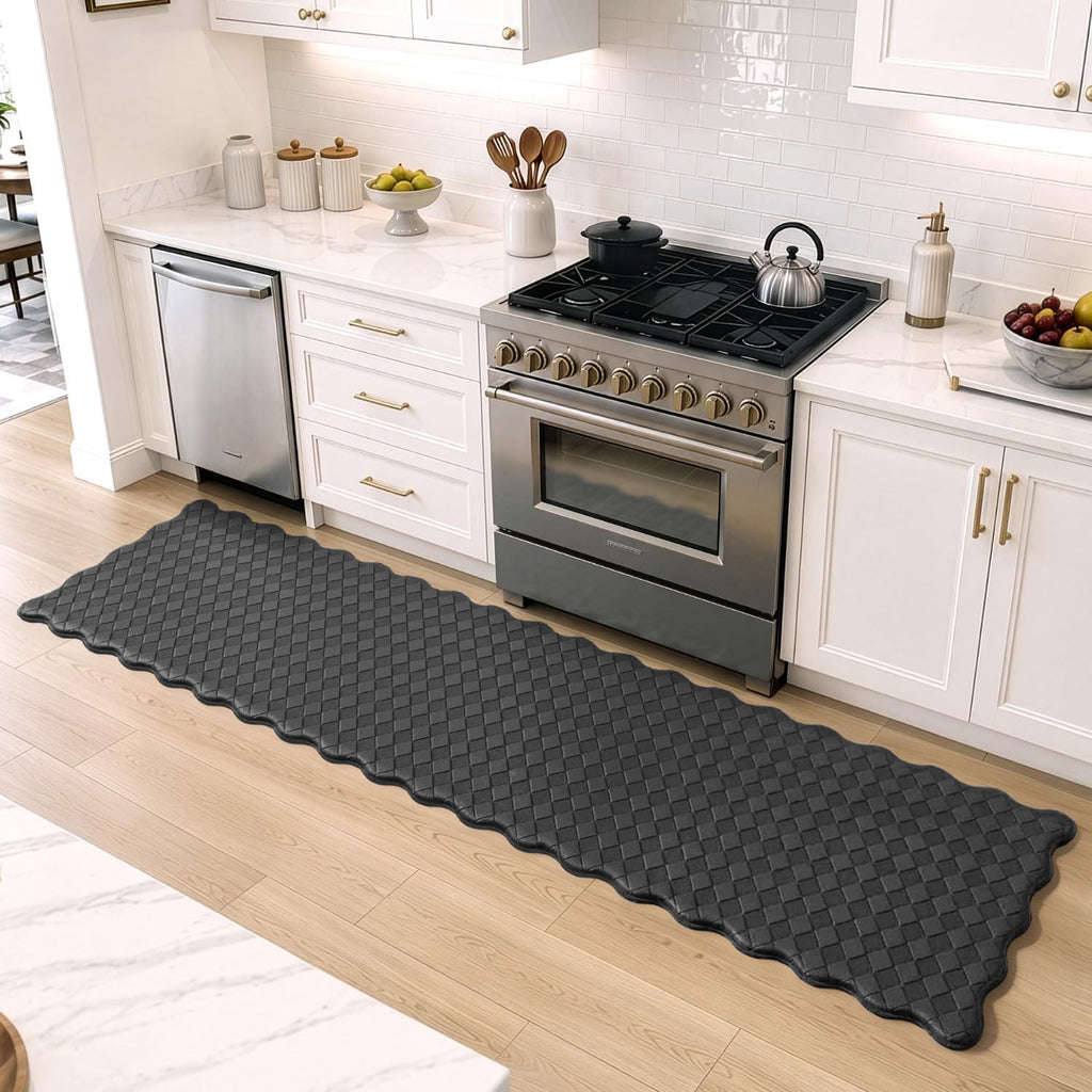 Cushioned Anti‑Fatigue Runner Mat 23x94 Black