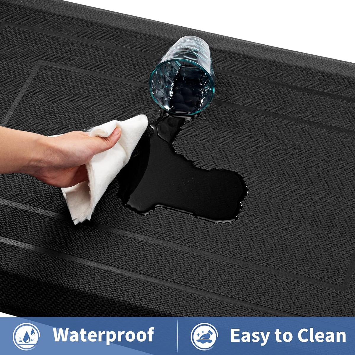 Thick Anti‑Fatigue Mat 20"x39" Black