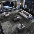 Silver Infused Washable Rug 6'x9' Black