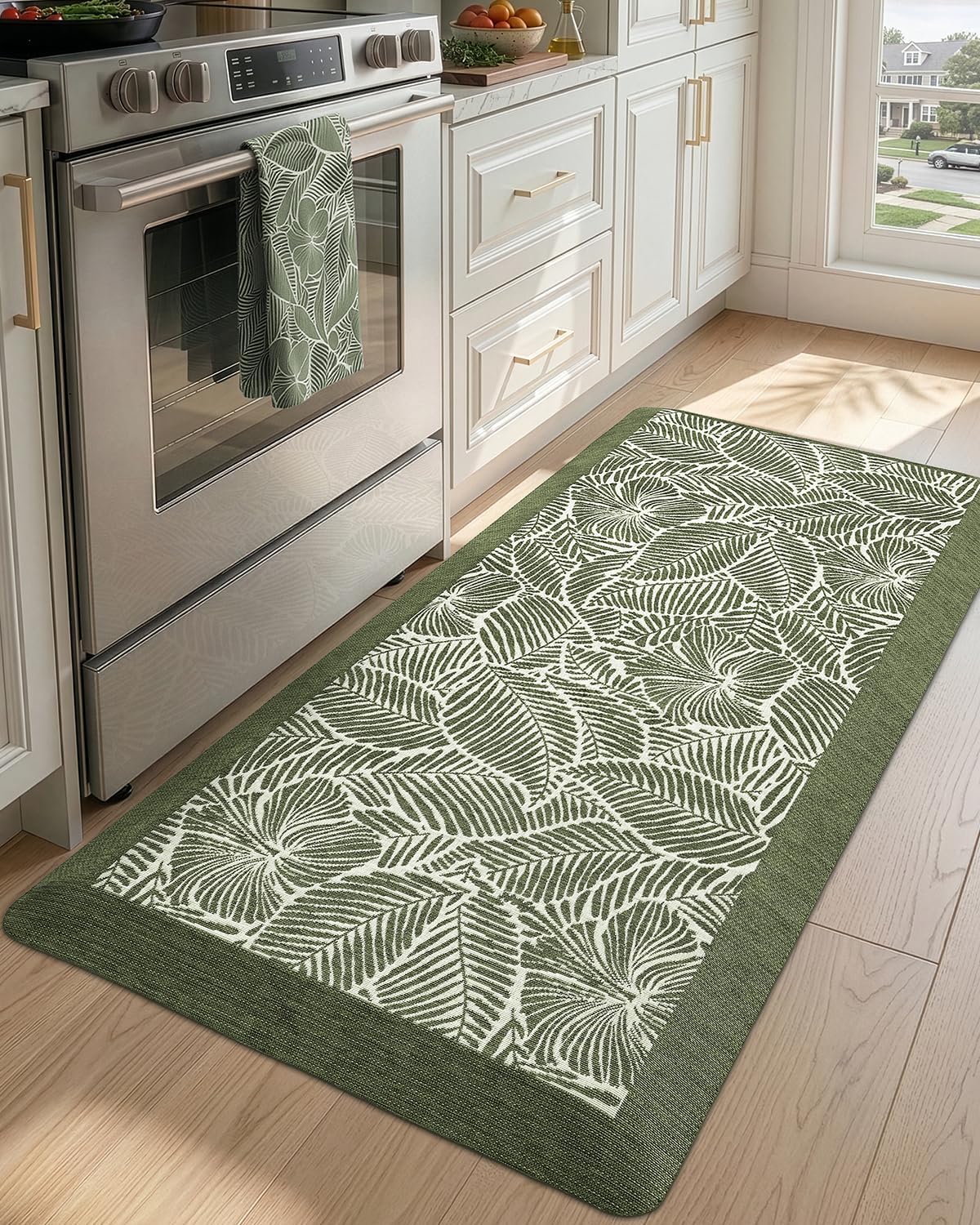 Anti‑Fatigue Kitchen Mat 20x48 Green