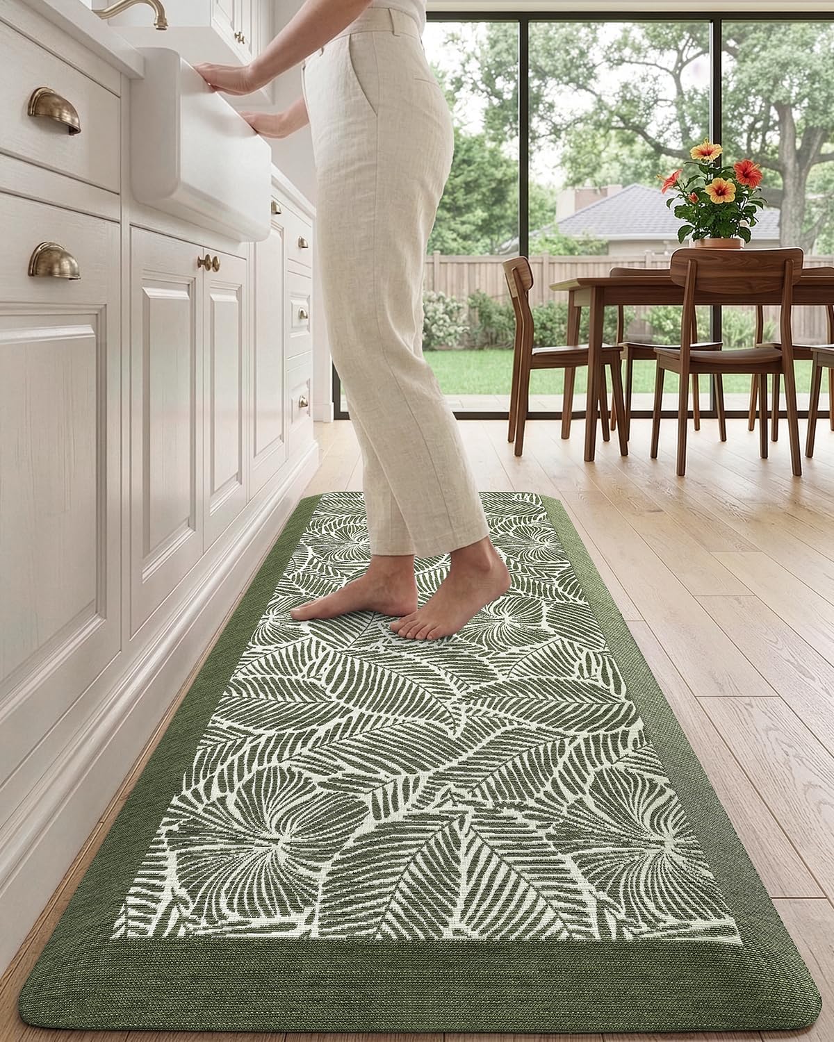 Anti‑Fatigue Kitchen Mat 20x48 Green