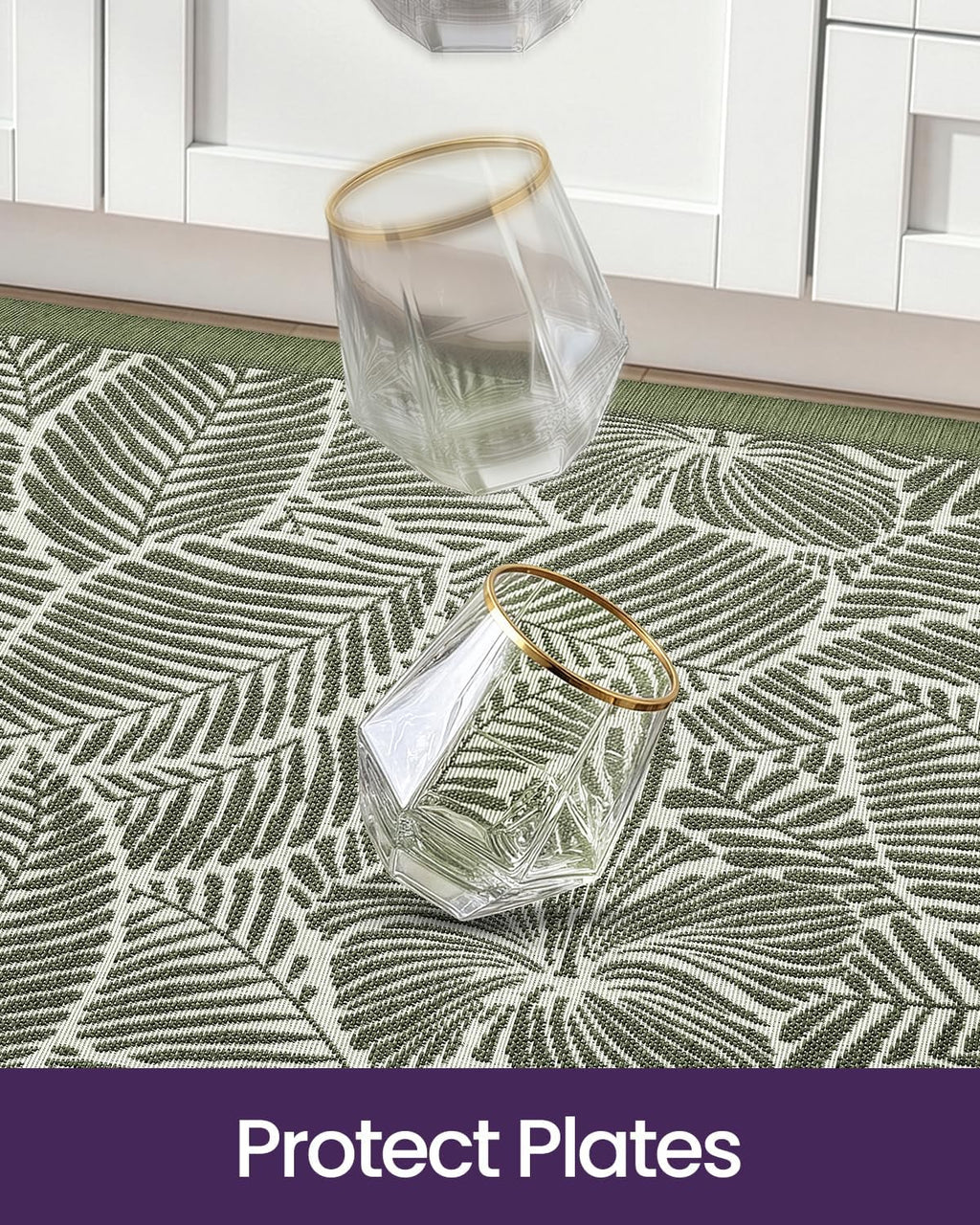 Anti‑Fatigue Kitchen Mat 20x48 Green