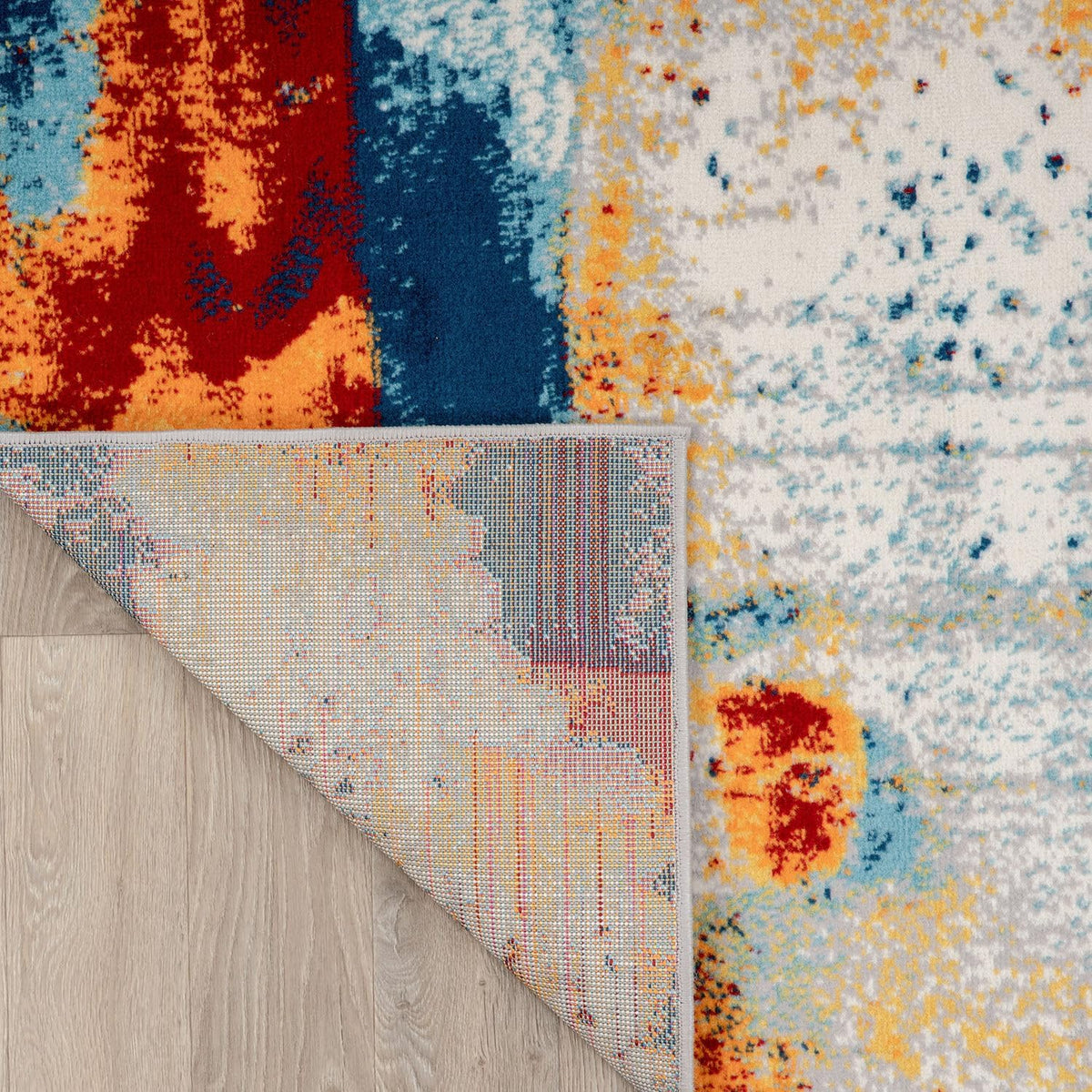 Abstract Fade‑Resistant Rug 4'x6' Multi