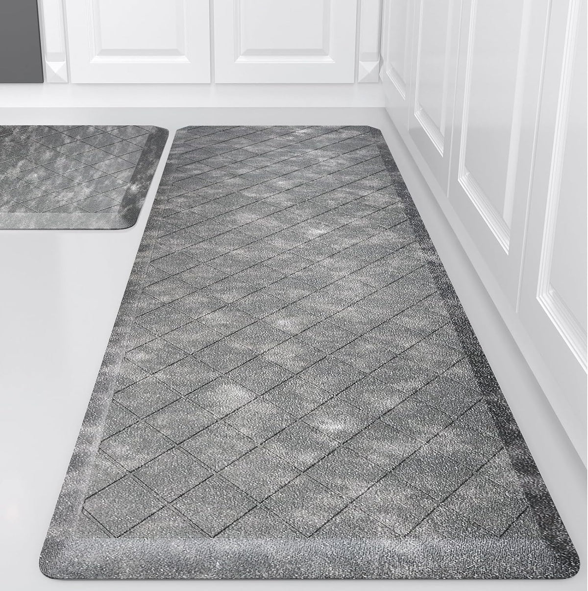 Anti‑Fatigue Kitchen Mats 1/2" Thick Gray
