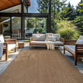 Jute‑Style Indoor Outdoor Rug 7'10"x10' Sand Natural