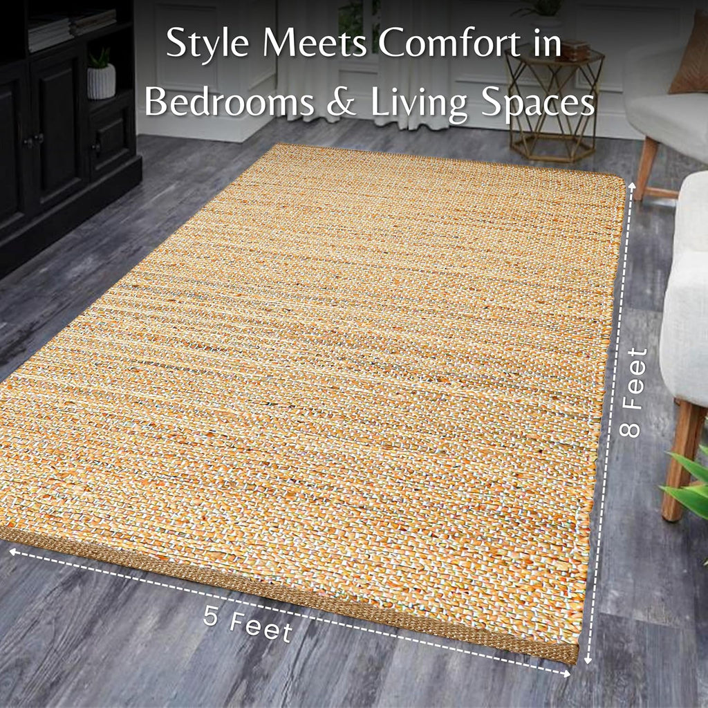 Braided Jute Rug 5'x8' Natural