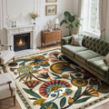 Beige Washable Area Rug 8'x10'