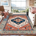 Vintage Oriental Washable Rug 6'x9'